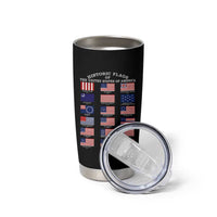 Historic Flags of The United States of America Tumbler Cup US History 4th of July