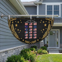 Historic Flags of The United States of America Patriotic Fan Flag US History 4th of July