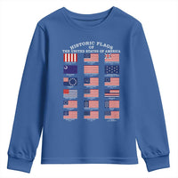 Historic Flags of The United States of America Youth Sweatshirt US History