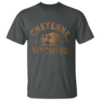 Cheyenne Wyoming Est 1867 WY Bison Cowboy State Pride T Shirt