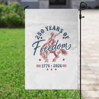 250 Years Of Freedom Cowboy Garden Flag Western 250th Anniversary USA 1776 2026