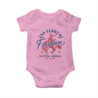 250 Years Of Freedom Cowboy Baby Onesie Western 250th Anniversary USA 1776 2026