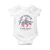 250 Years Of Freedom Cowboy Baby Onesie Western 250th Anniversary USA 1776 2026