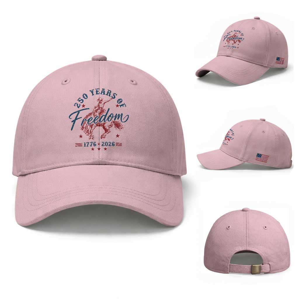 250 Years Of Freedom Cowboy Baseball Cap Western 250th Anniversary USA 1776 2026