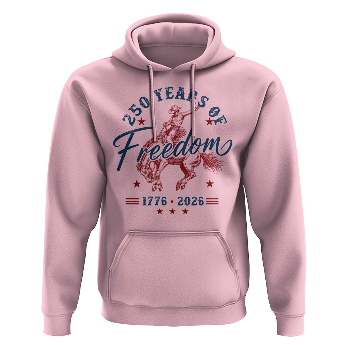 250 Years Of Freedom Cowboy Hoodie Western 250th Anniversary USA 1776 2026