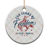 250 Years Of Freedom Cowboy Ceramic Ornament Western 250th Anniversary USA 1776 2026