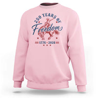 250 Years Of Freedom Cowboy Sweatshirt Western 250th Anniversary USA 1776 2026