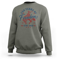 250 Years Of Freedom Cowboy Sweatshirt Western 250th Anniversary USA 1776 2026
