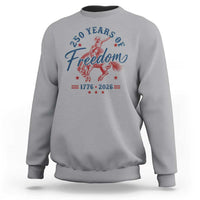250 Years Of Freedom Cowboy Sweatshirt Western 250th Anniversary USA 1776 2026
