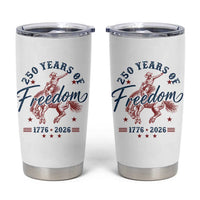 250 Years Of Freedom Cowboy Tumbler Cup Western 250th Anniversary USA 1776 2026