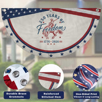 250 Years Of Freedom Cowboy Patriotic Fan Flag Western 250th Anniversary USA 1776 2026