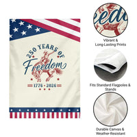 250 Years Of Freedom Cowboy Patriotic Garden Flag Western 250th Anniversary USA 1776 2026