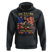 250 Years George Washington Riding Shark Hoodie Funny July 4th American Flag 1776 2026