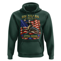 250 Years George Washington Riding Shark Hoodie Funny July 4th American Flag 1776 2026