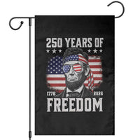 Abraham Lincoln 250 Years Of Freedom Garden Flag 1776 2026 4th of July