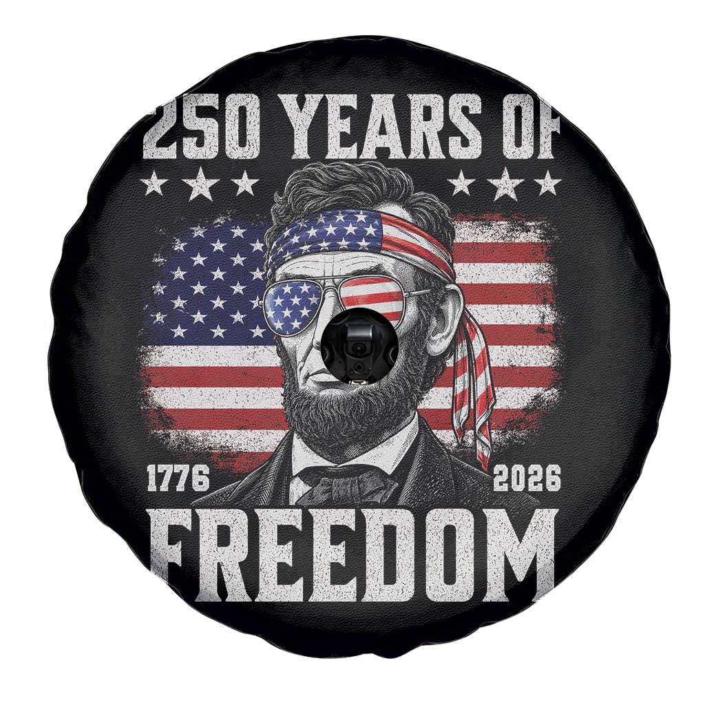 Abraham Lincoln 250 Years Of Freedom Spare Tire Cover 1776 2026 4th of July