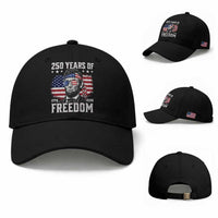 Abraham Lincoln 250 Years Of Freedom Baseball Cap 1776 2026 4th of July