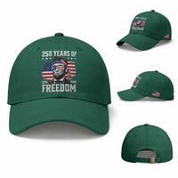 Abraham Lincoln 250 Years Of Freedom Baseball Cap 1776 2026 4th of July