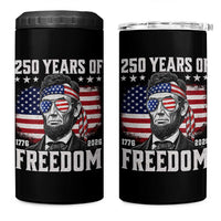 Abraham Lincoln 250 Years Of Freedom 4 in 1 Can Cooler Tumbler 1776 2026 4th of July