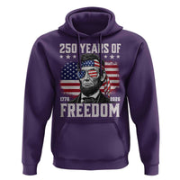 Abraham Lincoln 250 Years Of Freedom Hoodie 1776 2026 4th of July