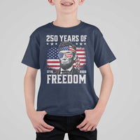 Abraham Lincoln 250 Years Of Freedom T Shirt For Kid 1776 2026 4th of July