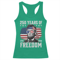 Abraham Lincoln 250 Years Of Freedom Racerback Tank Top 1776 2026 4th of July