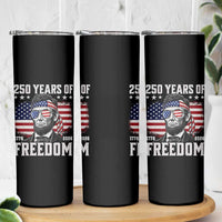 Abraham Lincoln 250 Years Of Freedom Skinny Tumbler 1776 2026 4th of July
