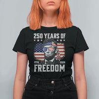Abraham Lincoln 250 Years Of Freedom T Shirt For Women 1776 2026 4th of July