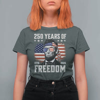 Abraham Lincoln 250 Years Of Freedom T Shirt For Women 1776 2026 4th of July