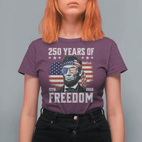 Abraham Lincoln 250 Years Of Freedom T Shirt For Women 1776 2026 4th of July