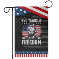 Abraham Lincoln 250 Years Of Freedom Patriotic Garden Flag 1776 2026 4th of July