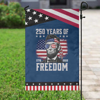 Abraham Lincoln 250 Years Of Freedom Patriotic Garden Flag 1776 2026 4th of July