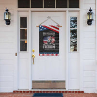 Abraham Lincoln 250 Years Of Freedom Patriotic Garden Flag 1776 2026 4th of July
