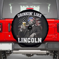Drinkin Like Lincoln Spare Tire Cover Abraham Lincoln 4th of July Beer Lover