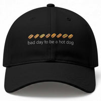 Bad Day To Be A Hot Dog Baseball Cap Funny US Regional Hotdog Styles