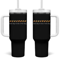 Bad Day To Be A Hot Dog Tumbler With Handle Funny US Regional Hotdog Styles