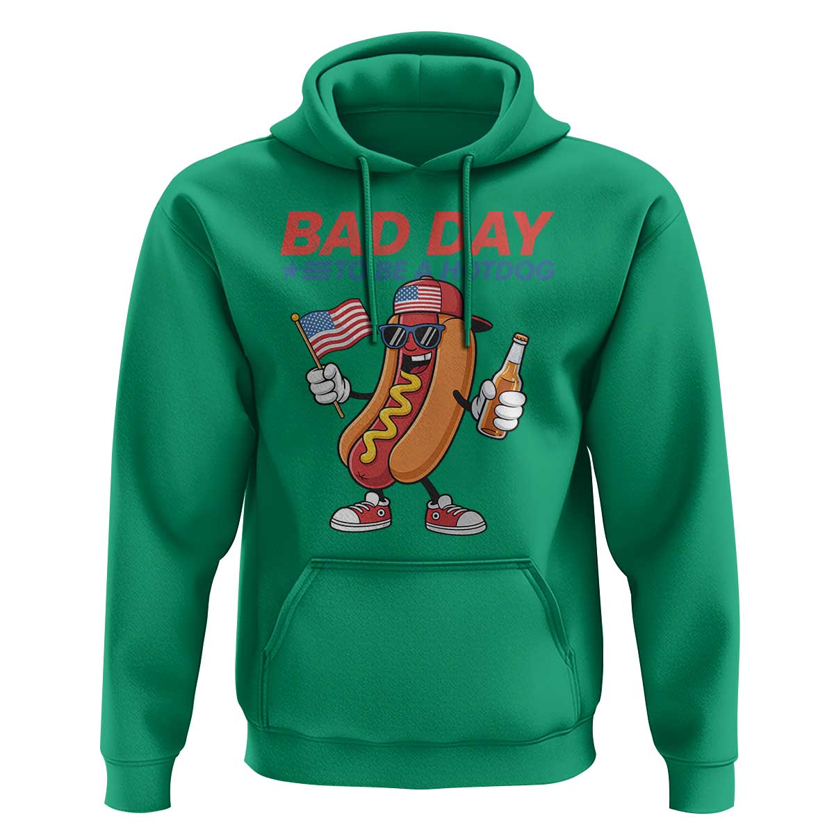 Bad Day To Be A Hot Dog Hoodie Funny BBQ Grilling 4th of July