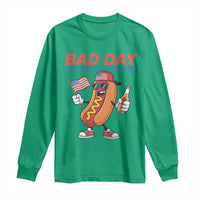 Bad Day To Be A Hot Dog Long Sleeve Shirt Funny BBQ Grilling 4th of July