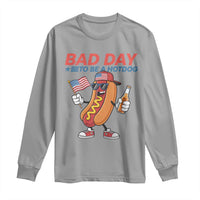 Bad Day To Be A Hot Dog Long Sleeve Shirt Funny BBQ Grilling 4th of July