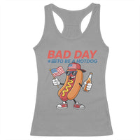 Bad Day To Be A Hot Dog Racerback Tank Top Funny BBQ Grilling 4th of July