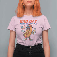 Bad Day To Be A Hot Dog T Shirt For Women Funny BBQ Grilling 4th of July