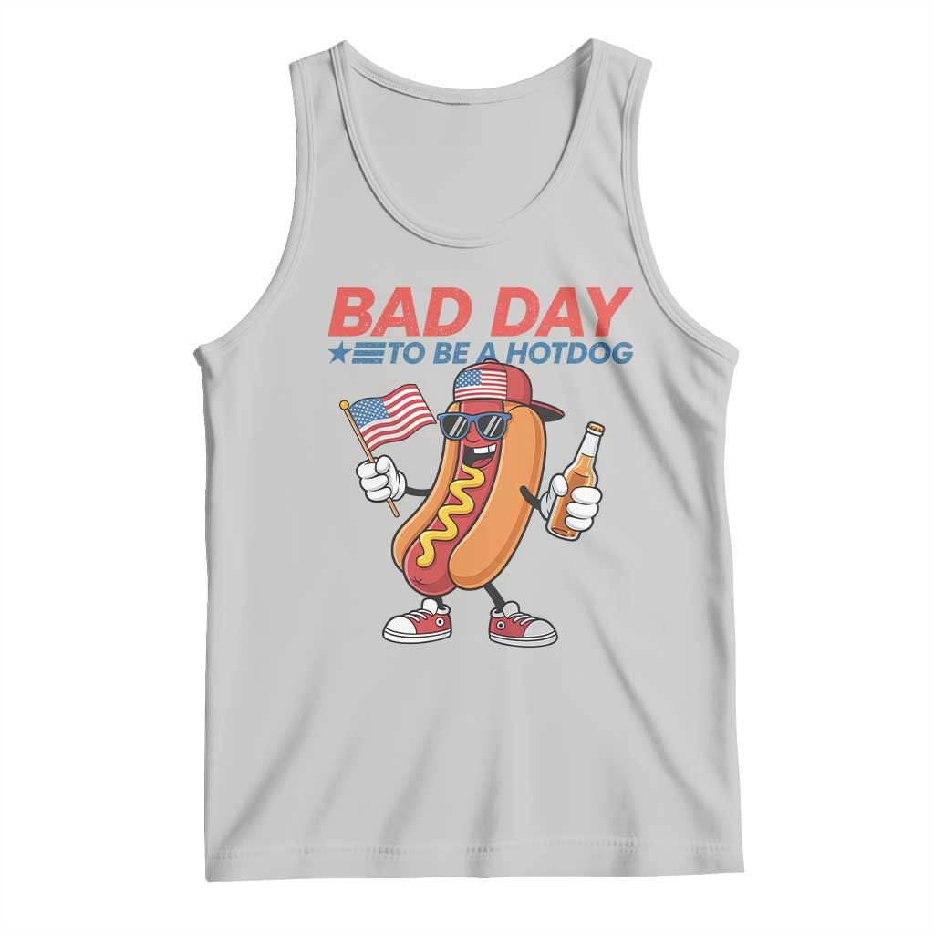 Bad Day To Be A Hot Dog Tank Top Funny BBQ Grilling 4th of July