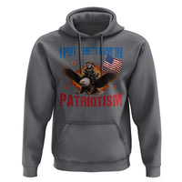 I Put The Tism In Patriotism Hoodie Raccoon Bald Eagle 4th of July USA