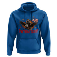 I Put The Tism In Patriotism Hoodie Raccoon Bald Eagle 4th of July USA