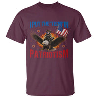 I Put The Tism In Patriotism T Shirt Raccoon Bald Eagle 4th of July USA