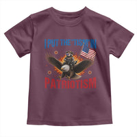 I Put The Tism In Patriotism Toddler T Shirt Raccoon Bald Eagle 4th of July USA