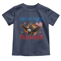 I Put The Tism In Patriotism Toddler T Shirt Raccoon Bald Eagle 4th of July USA