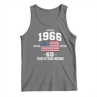 60th Birthday Tank Top Vintage 1966 Limited Edition 60 Years Of Being Awesome USA Flag