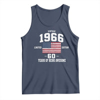 60th Birthday Tank Top Vintage 1966 Limited Edition 60 Years Of Being Awesome USA Flag