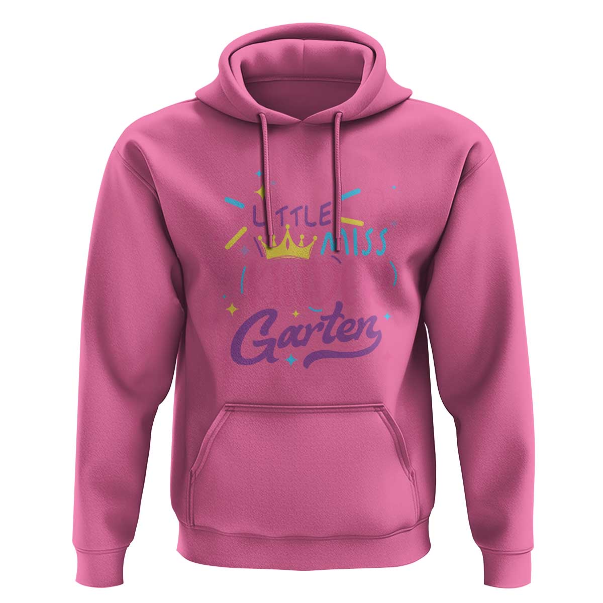 Little Miss Kindergarten Hoodie Back To School Crown Lovely Heart - Wonder Print Shop